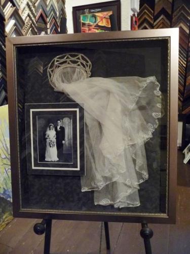 1920's Wedding Memorabilia Framed